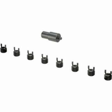 BSC PREFERRED Key-Locking Insert with Tool Phosphate Steel 1/4-20 Thread Size 1/2-13 Tap 93302A410